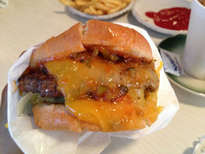hickoryburger with cheese