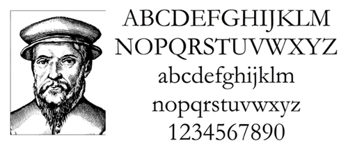 garamond typeface history