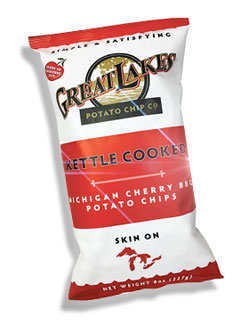 Great Lakes Potato Chip Co. Kettle Cooked Michigan Cherry BBQ