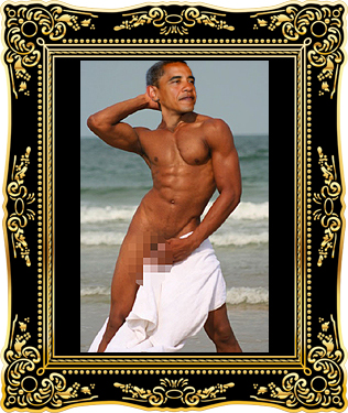 Barack Obama's Official Presidential Gay Porn Portrait